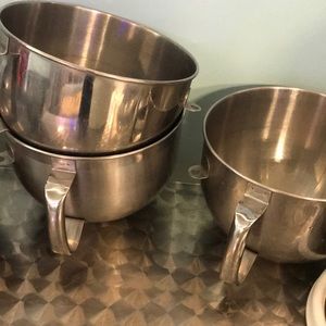 Stainless Steel Bowls 5 qty